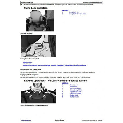 OPERATOR'S MANUAL - JOHN DEERE 310SL BACKHOE LOADER OMT357554X19