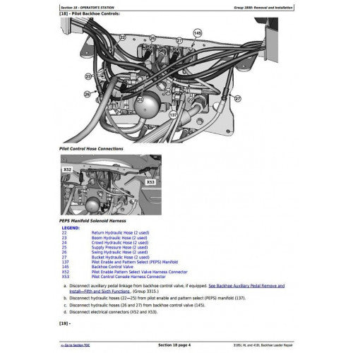 SERVICE REPAIR TECHNICAL MANUAL -  JOHN DEERE 410L BACKHOE LOADER (SN.273920-) TM13300X19