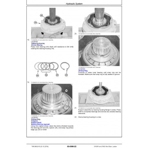 REPAIR SERVICE MANUAL -JOHN DEERE 316GR AND 318G SKID STEER LOADER (TM13852X19)