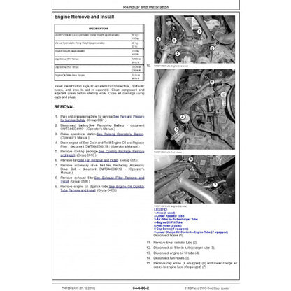 REPAIR SERVICE MANUAL -JOHN DEERE 316GR AND 318G SKID STEER LOADER (TM13852X19)