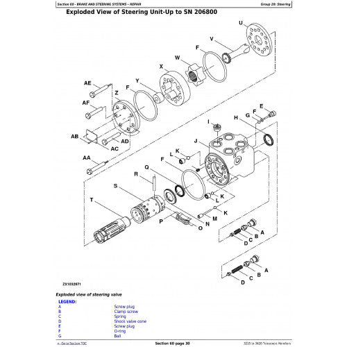 REPAIR TECHNICAL MANUAL - JOHN DEERE 3415 TELESCOPIC HANDLERS TM8103