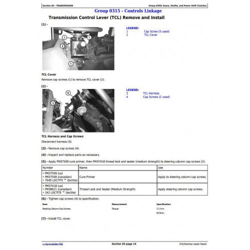 SERVICE REPAIR TECHNICAL MANUAL - JOHN DEERE 325J SIDE SHIFT LOADER TM11300