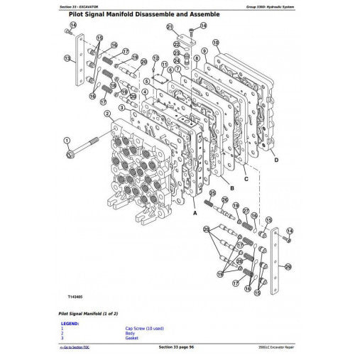 SERVICE REPAIR TECHNICAL MANUAL- JOHN DEERE 350GLC EXCAVATOR TM13197X19