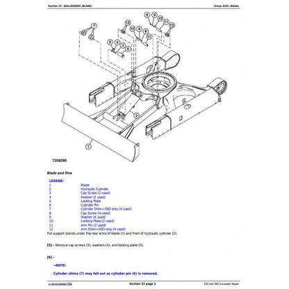 SERVICE REPAIR TECHNICAL MANUAL-  JOHN DEERE 35D AND 50D COMPACT EXCAVATOR TM2264