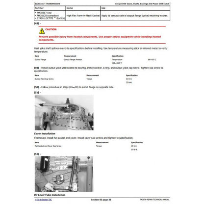 SERVICE REPAIR TECHNICAL MANUAL -JOHN DEERE 644J  (SN.-611231)(SN.-611218) 4WD LOADER TM2076