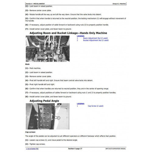 OPERATOR'S MANUAL - JOHN DEERE 313, 315 SKEED STEER LOADER, CT315 COMPACT TRACK LOADER OMT235575