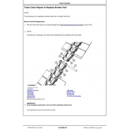 REPAIR TECHNICAL SERVICE MANUAL - JOHN DEERE 2156GLC (SN. F216001-) LOG LOADER  TM14046X19