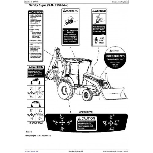 OPERATOR'S MANUAL - JOHN DEERE 410G BACKHOE LOADER OMT201153