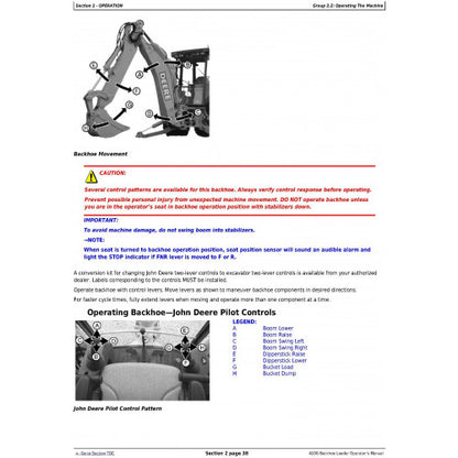 OPERATOR'S MANUAL - JOHN DEERE 410G BACKHOE LOADER OMT201153