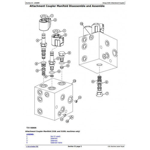 REPAIR TECHNICAL MANUAL - JOHN DEERE 410L BACKHOE LOADER TM13306X19 ...