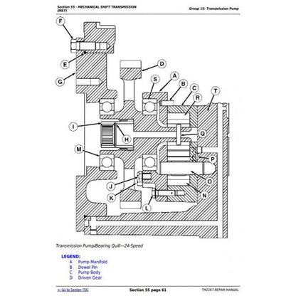 REPAIR SERVICE MANUAL - JOHN DEERE 9230, 9330, 9430, 9530, AND 9630 4WD ARTICULATED TRACTORS TM2267