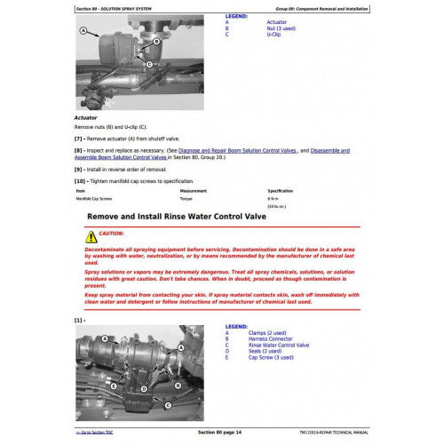 SERVICE REPAIR TECHNICAL MANUAL - JOHN DEERE R4030 AND R4038 SELF-PROPELLED SPRAYER  TM115919