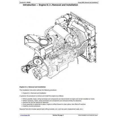 SERVICE REPAIR TECHNICAL MANUAL -  JOHN DEERE 753G TRACKED FELLER BUNCHER TMF387449