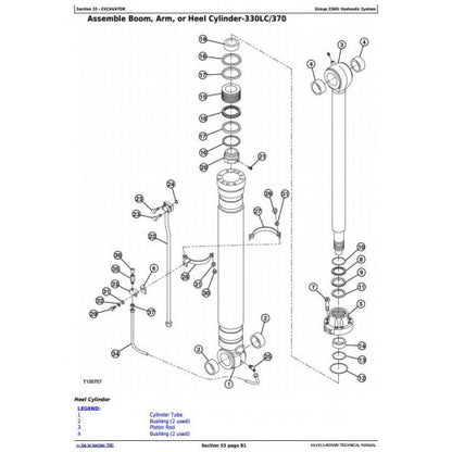 SERVICE REPAIR MANUAL - JOHN DEERE 330LC AND EXCAVATOR LOGGER (SN.081001-)  TM1911