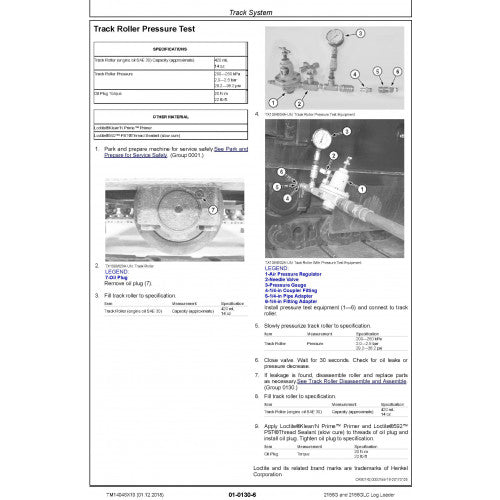 REPAIR TECHNICAL SERVICE MANUAL - JOHN DEERE 2156GLC (SN. F216001-) LOG LOADER  TM14046X19