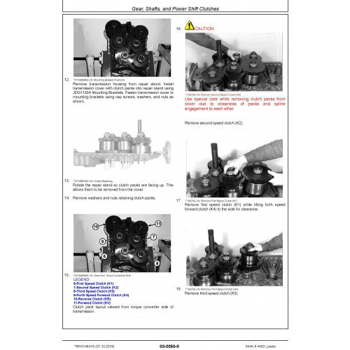 REPAIR TECHNICAL SERVICE MANUAL - JOHN DEERE 544K-II (SN. D677549-) 4WD LOADER (TM14145X19)