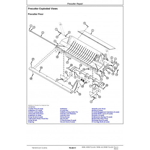 TECHNICAL MANUAL - JOHN DEERE 460M, 460M PRECUTTER, 560M, AND 560M PRECUTTER ROUND BALERS TM148119