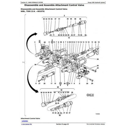 SERVICE REPAIR TECHNICAL MANUAL - JOHN DEERE 759G (SN.001032-), 608L TRACKED FELLER BUNCHER TM2219