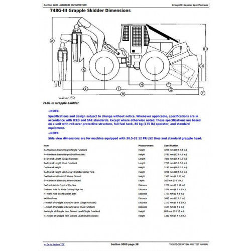 DIAGNOSTIC SERVICE MANUAL - JOHN DEERE 748G-3  (SN.–586336) TM1870