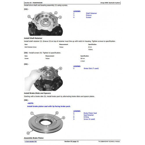 SERVICE REPAIR MANUAL -JOHN DEERE 332E SKID STEER AND COMPACT TRACK LOADERS TM12808