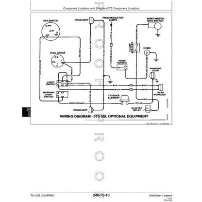 TECHNICAL MANUAL - JOHN DEERE 570 SKID STEER LOADER TYPE TM1359