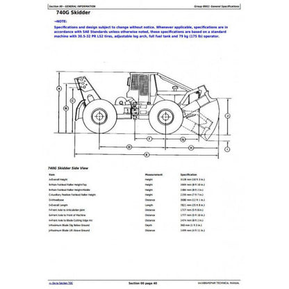 REPAIR SERVICE MANUAL - JOHN DEERE 648G (SN. -565684) SKIDDERS TM1600