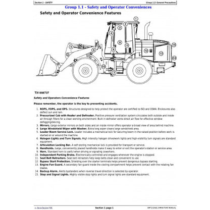 OPERATORS MANUAL - JOHN DEERE 624K 4WD LOADER W. ENGINES 6068HDW79 AND 6068HDW83 OMT231641