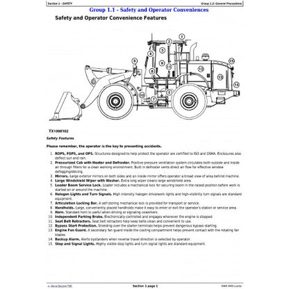 OPERATORS MANUAL - JOHN DEERE 644K 4WD LOADER (SN: FROM C658218) OMT344174