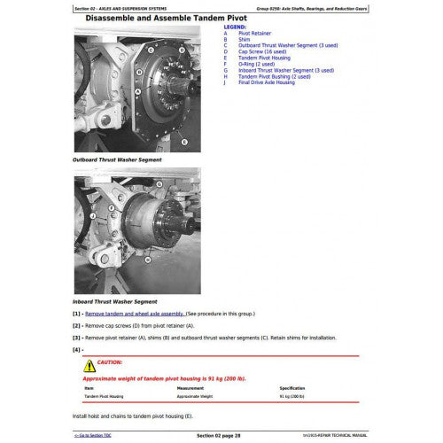 SERVICE REPAIR MANUAL - JOHN DEERE  772CH SERIES II MOTOR GRADER TM1915