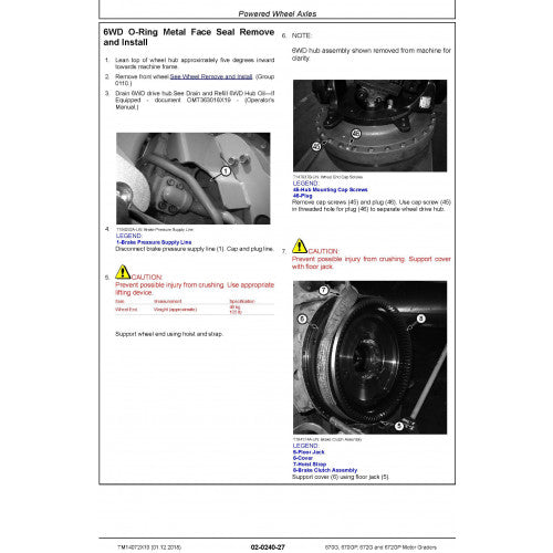 REPAIR MANUAL - JOHN DEERE 670G MOTOR GRADERS (TM14072X19)