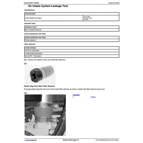 DIAGNOSTIC AND TEST SERVICE MANUAL - JOHN DEERE 640H  (SN. FROM 630436) SKIDDER TM11795