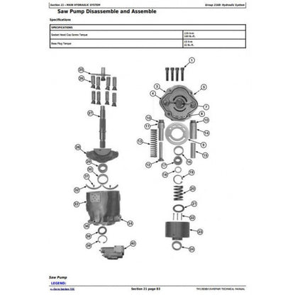 SERVICE REPAIR MANUAL - JOHN DEERE 437D (SN.C254107-) KNUCKLEBOOM TRAILER MOUNT LOG LOADER TM13038X19