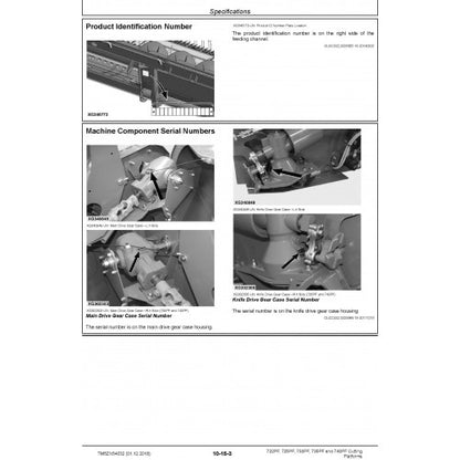 TECHNICAL MANUAL - JOHN DEERE 725PF, CUTTING PLATFORMS TM5ZN54632