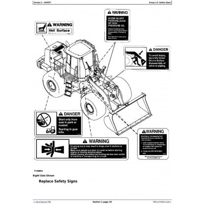 OPERATOR MANUAL - JOHN DEERE 744J AND 824J LOADERS 4WD LOADER OMT200785