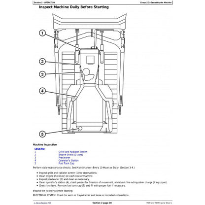 OPERATOR'S MANUAL -  JOHN DEERE 750K (SN. F271593-), 850K (SN. F271510-) CRAWLER DOZERS OMT355293X19