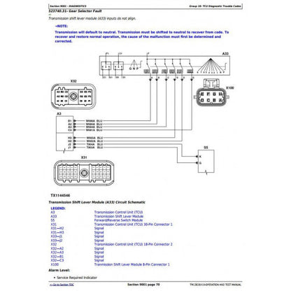 DIAGNOSTIC SERVICE MANUAL - JOHN DEERE 772G GRADER TM13026X19