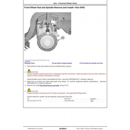 REPAIR MANUAL - JOHN DEERE 770G MOTOR GRADERS (TM14079X19)