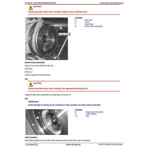 ERVICE REPAIR MANUAL - JOHN DEERE 772G MOTOR GRADER TM13027X19