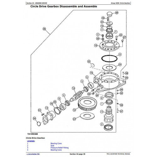 REPAIR TECHNICAL MANUAL -  JOHN DEERE 872GP MOTOR GRADER TM12146