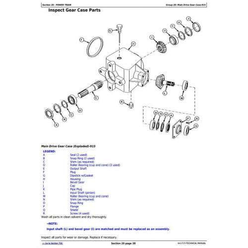 TECHNICAL MANUAL - JOHN DEERE 915, 925 AND 935 ROTARY MOWER CONDITIONERS ALL INCLUSIVE TM1727