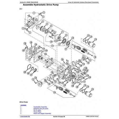 SERVICE REPAIR MANUAL - JOHN DEERE 9470STS, 9570STS, 9670STS, 9770STS SOUTH AMERICA COMBINES TM800219