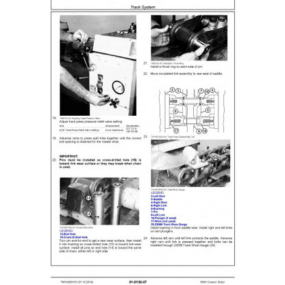 REPAIR TECHNICAL SERVICE MANUAL - JOHN DEERE 950K (SN. C310401-338999) CRAWLER DOZER  (TM14259X19)