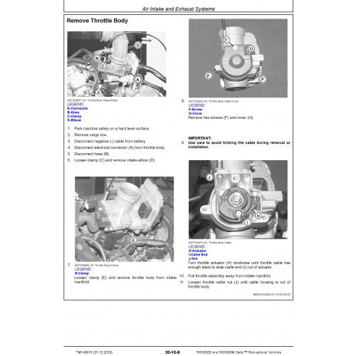 TECHNICAL MANUAL - JOHN DEERE RSX860M GATOR RECREATIONAL VEHICLES TM149819