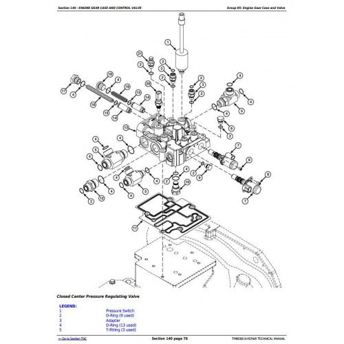 SERVICE REPAIR TECHNICAL MANUAL - JOHN DEERE S550 COMBINES TM803819