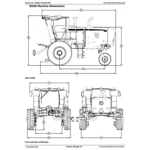 DIAGNOSTIC SERVICE MANUAL - JOHN DEERE W235 ROTARY SELF-PROPELLED HAY&FORAGE WINDROWER TM129619