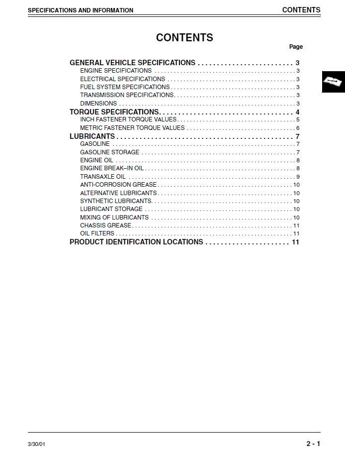 John Deere JA60, JA62, JA65, JE75, JX75, JX85 21-Inch Walk Behind Mower Manual TM1723