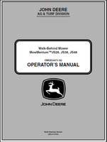 John Deere JS28, JS38, JS48 Walk-Behind Mower Mow Mentum Manual OMGX24373