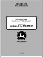 John Deere JS28, JS38, JS48 Walk-Behind Mower Mow Mentum Manual OMGX24374