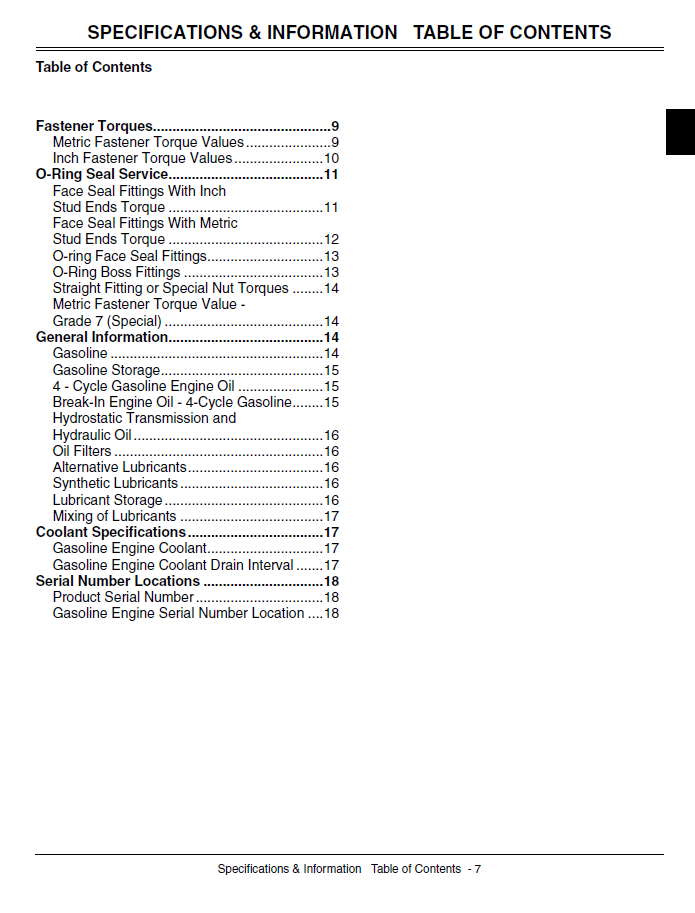 John Deere LX280, LX280AWS, LX289 Tractor Technical Manual TM2046