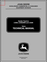 John Deere LX280, LX280AWS, LX289 Garden Tractor Manual TM2046